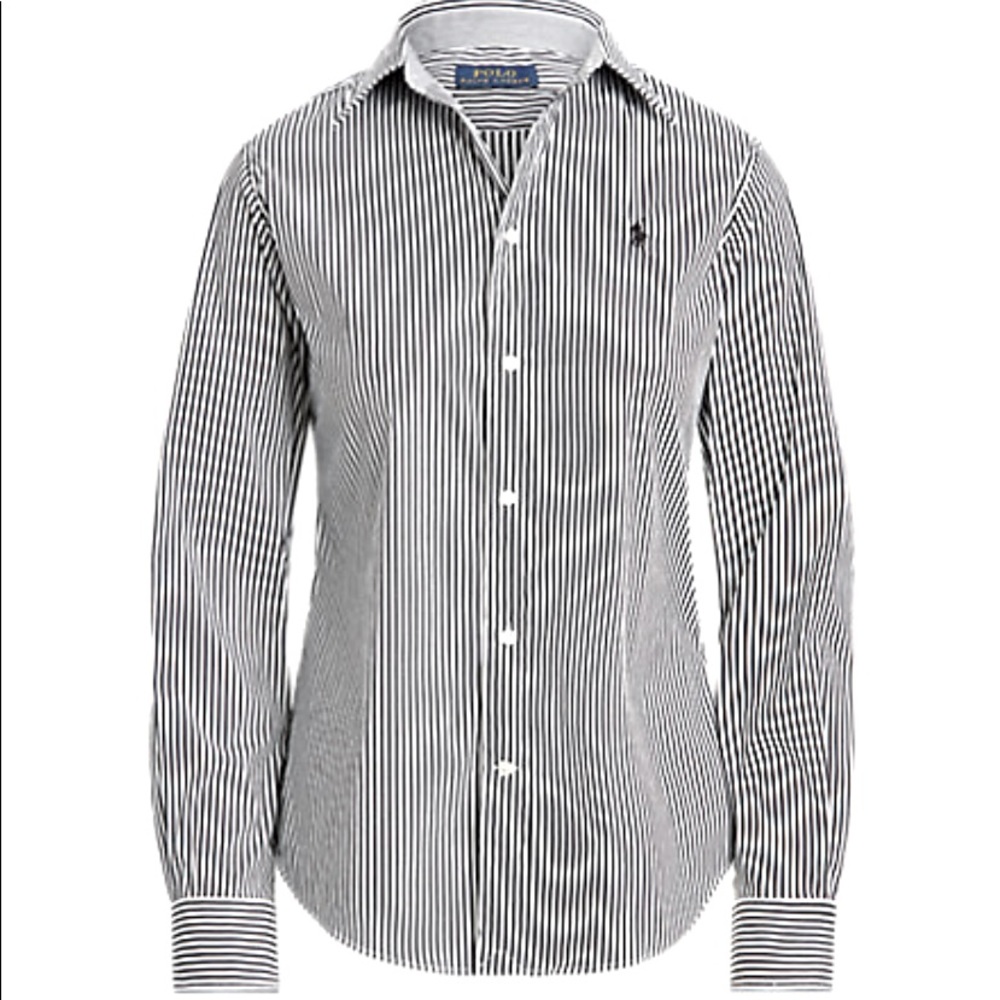 SOLD!!Ralph Lauren Classic Fit Black/White Shirt - Picture 2 of 8